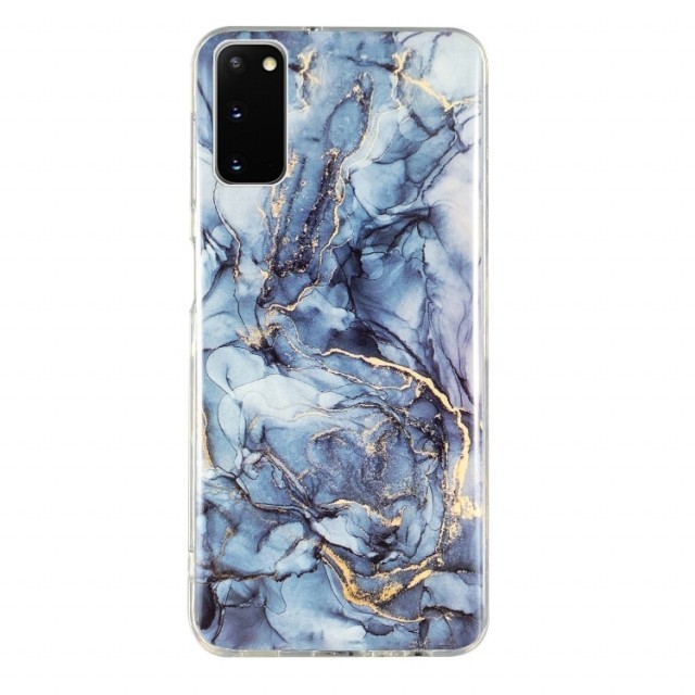 Fashion TPU Deksel Samsung Galaxy S20 - Blå Marmor