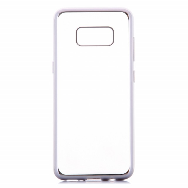 TPU Deksel gjennomsiktig Galaxy S8 Plus sølv