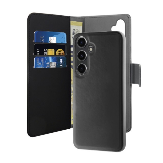 Puro 2-i-1 Magnetisk Lommebok-deksel Samsung Galaxy S24 5G Svart