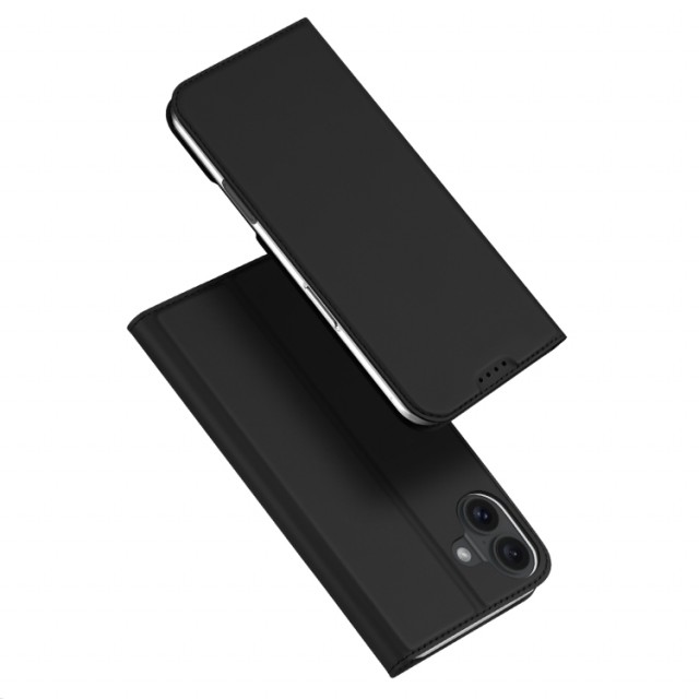 Dux Ducis Skin Pro Series Flip deksel iPhone 16 Plus svart