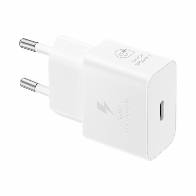 Vegglader USB-C hurtiglader 20W - Hvit