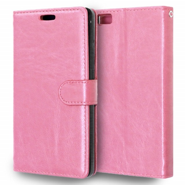 Lommebok deksel for Huawei P8 Lite lys Rosa