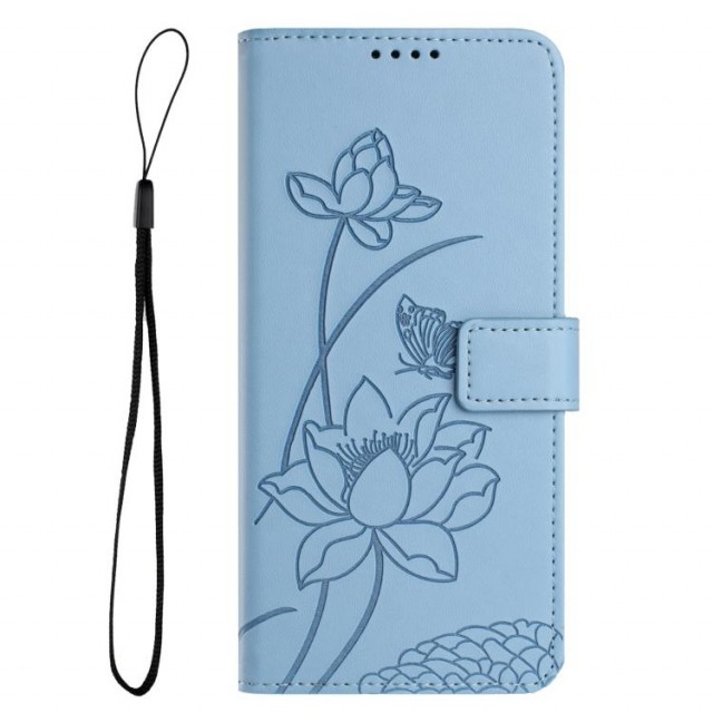 Lommebok deksel til iPhone 17 Pro - Blå Blomster