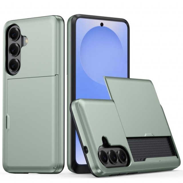 Hybrid Deksel plass til kort Samsung Galaxy S26 5G grønn