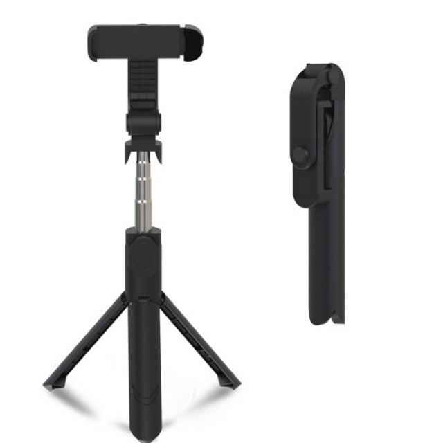 Selfiestang med Tripod og Bluetooth-fjernkontroll - Svart