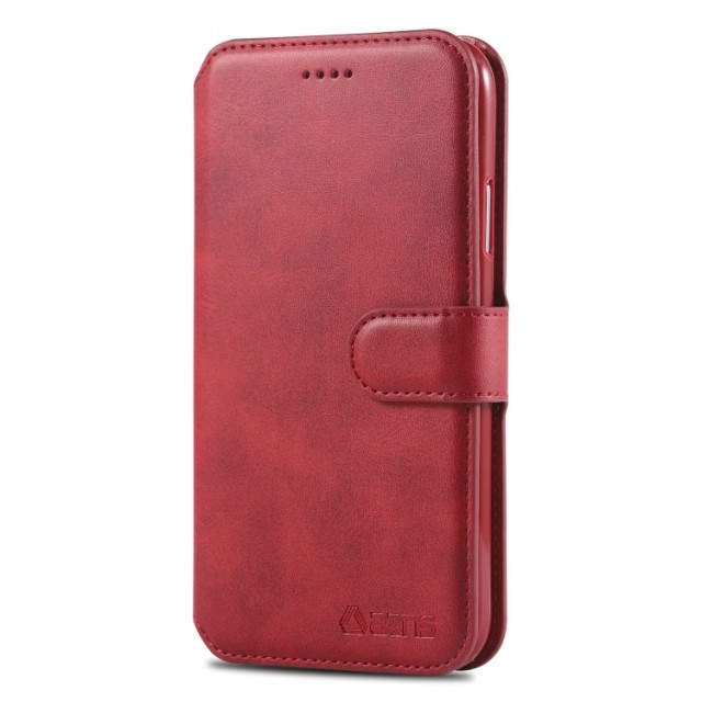 Azns Lommebok deksel for iPhone XR rød