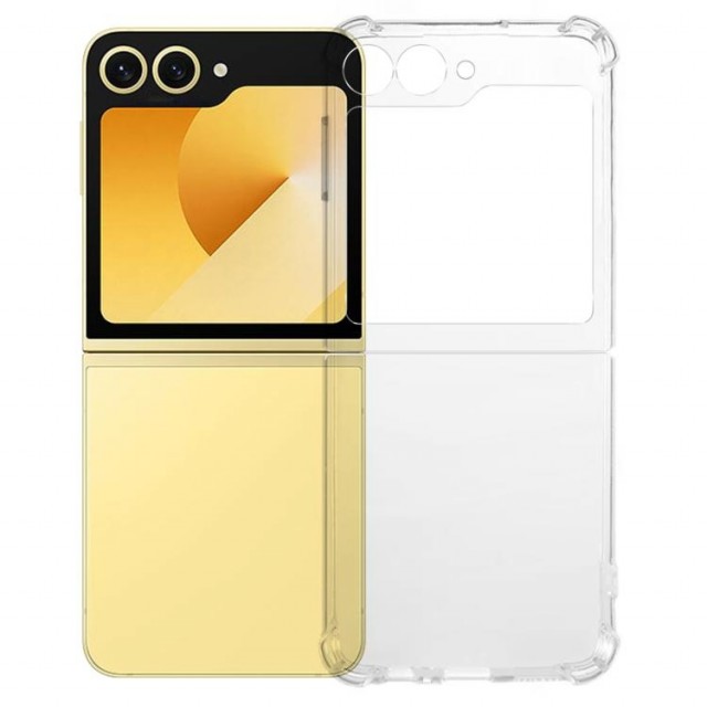 Kalebol Støtsikkert TPU Deksel Samsung Galaxy Z Flip 7 5G Gjennomsiktig