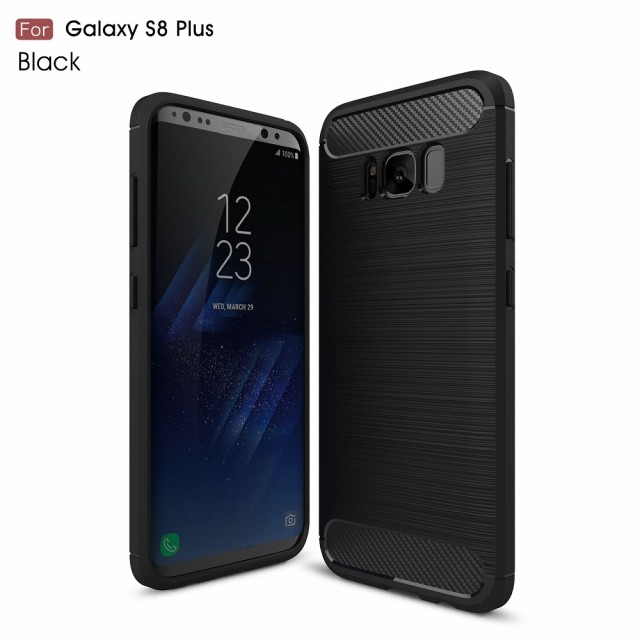 TPU Deksel Carbon for Galaxy S8 plus svart