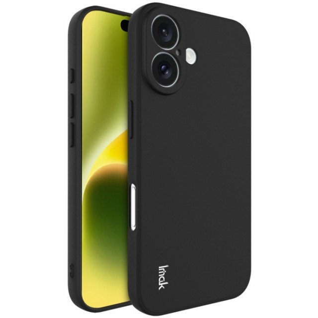 IMAK TPU Deksel for iPhone 16 svart