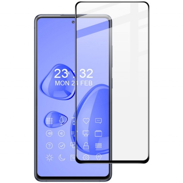 IMAK Herdet Glass skjermbeskytter Samsung Galaxy S20 FE svart kant