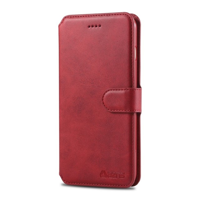 Azns Lommebok deksel for iPhone 7 Plus/8 Plus rød