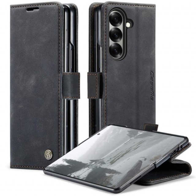 CaseMe flip Retro deksel for Samsung Galaxy Z Fold 7 5G svart