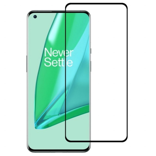 Herdet glass 3D Buet herdet Glass skjermbeskytter OnePlus 9 Pro 5G svart kant