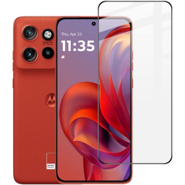 IMAK Herdet Glass skjermbeskytter Motorola Edge 50 Neo svart kant