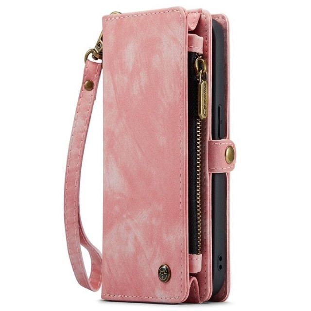 CaseMe 2-i-1 Lommebok deksel iPhone 17 Pro rosa