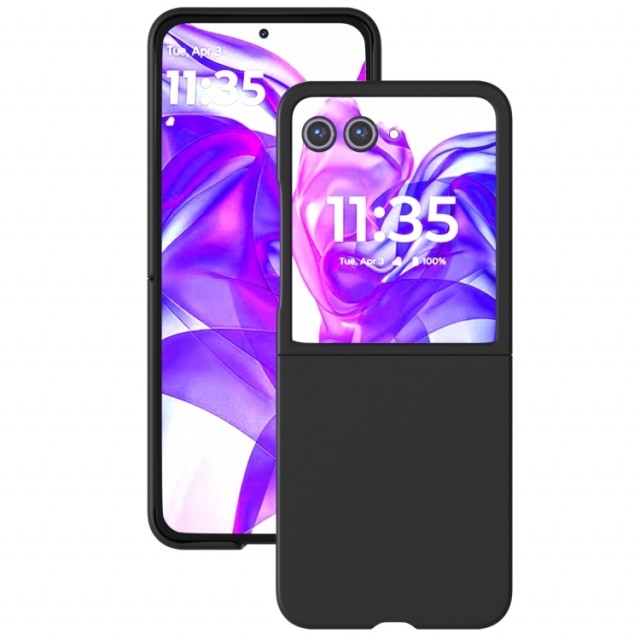 Tech-Flex PC Deksel Skin Feel til Motorola Razr 50 Ultra 5G svart