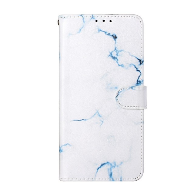 Lommebok deksel for Samsung Galaxy S21+ plus 5G hvit marmor