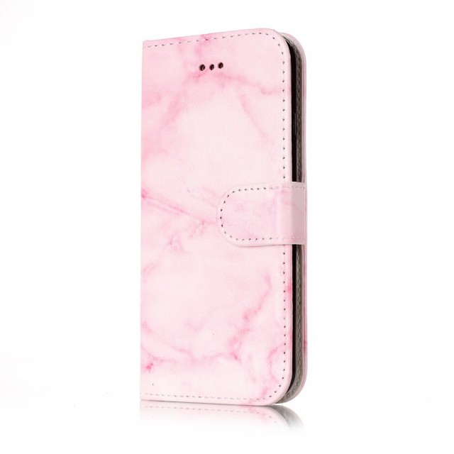 Lommebok deksel for iPhone 6 / 6S rosa marmor
