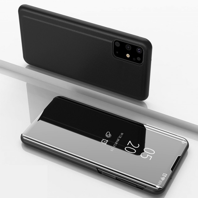 Lux Mirror View Flip deksel for Samsung Galaxy S20+ plus 5G svart