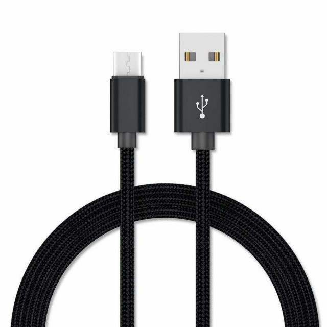 Eazy Universal 1M USB-A - USB-C kabel 15W svart