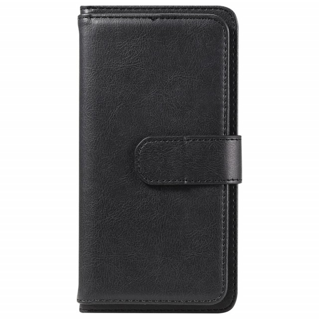 Lommebok-deksel plass til 10 stk kort for Samsung Galaxy A13 5G/A04s svart