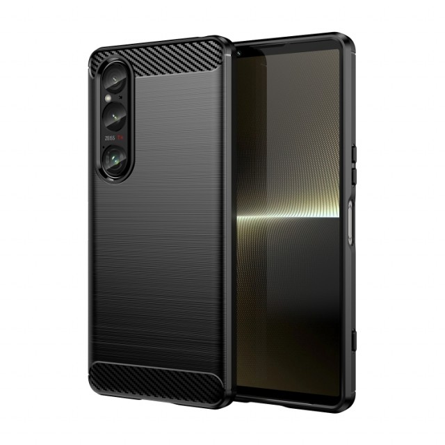 Tech-Flex TPU Deksel Carbon for Sony Xperia 1 VI svart