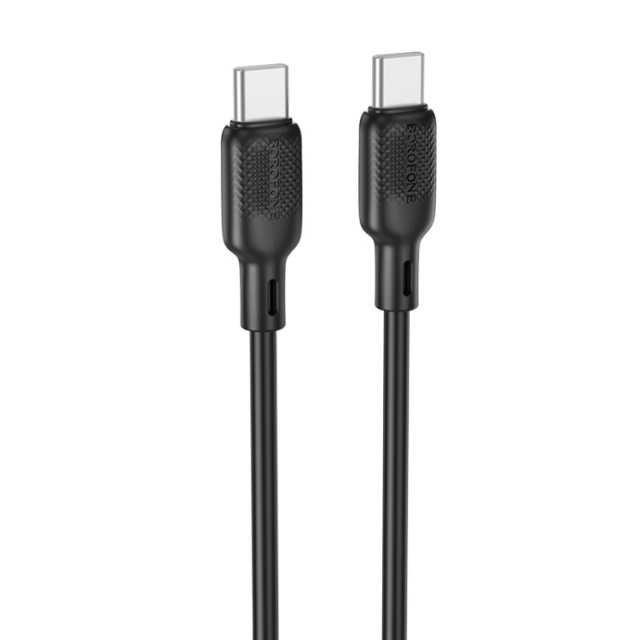 Borofone USB-C til USB-C 60W Ladekabel 2m - Svart