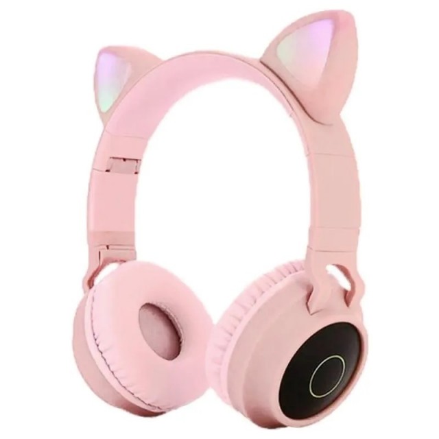 Bluetooth Cat Ear Barn Hodetelefoner - rosa