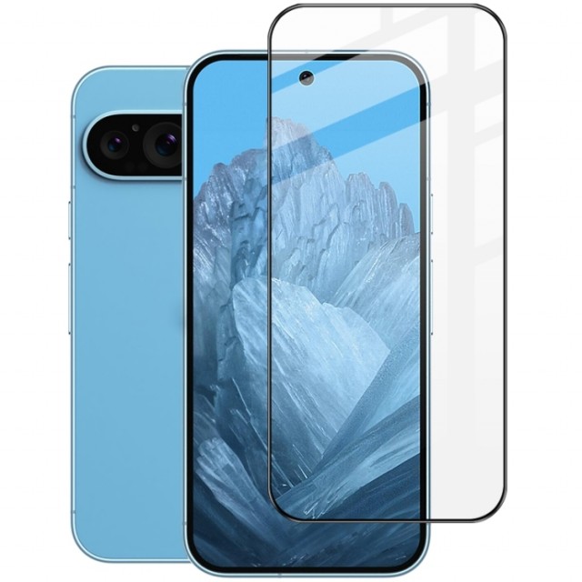 IMAK Herdet Glass skjermbeskytter Google Pixel 9 Pro XL 5G svart kant