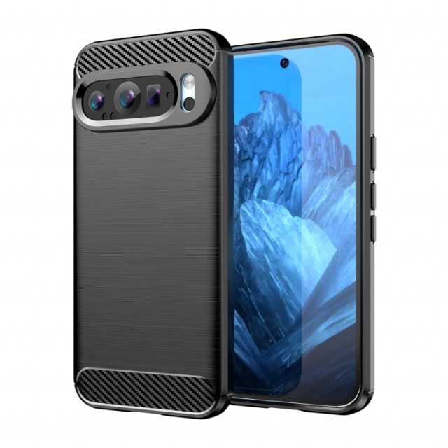 Tech-Flex TPU Deksel Carbon for Google Pixel 9 5G svart