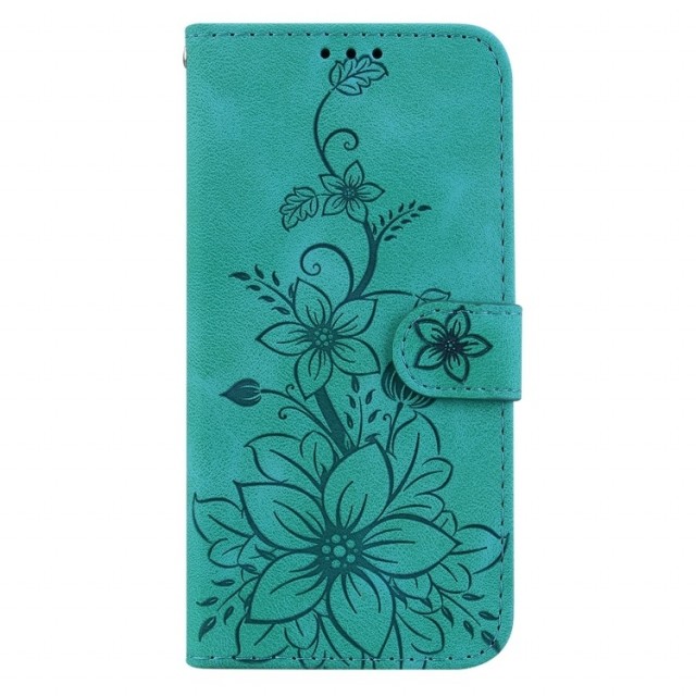 Lommebok deksel for Sony Xperia 10 VI - Blomster grønn